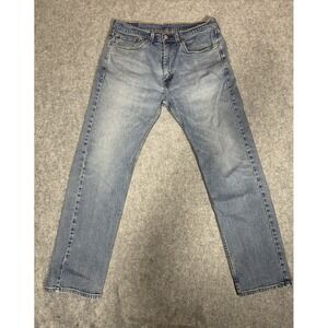 Levi's 505 Regular Fit Jeans 34x32 Medium Wash Straight Leg Denim